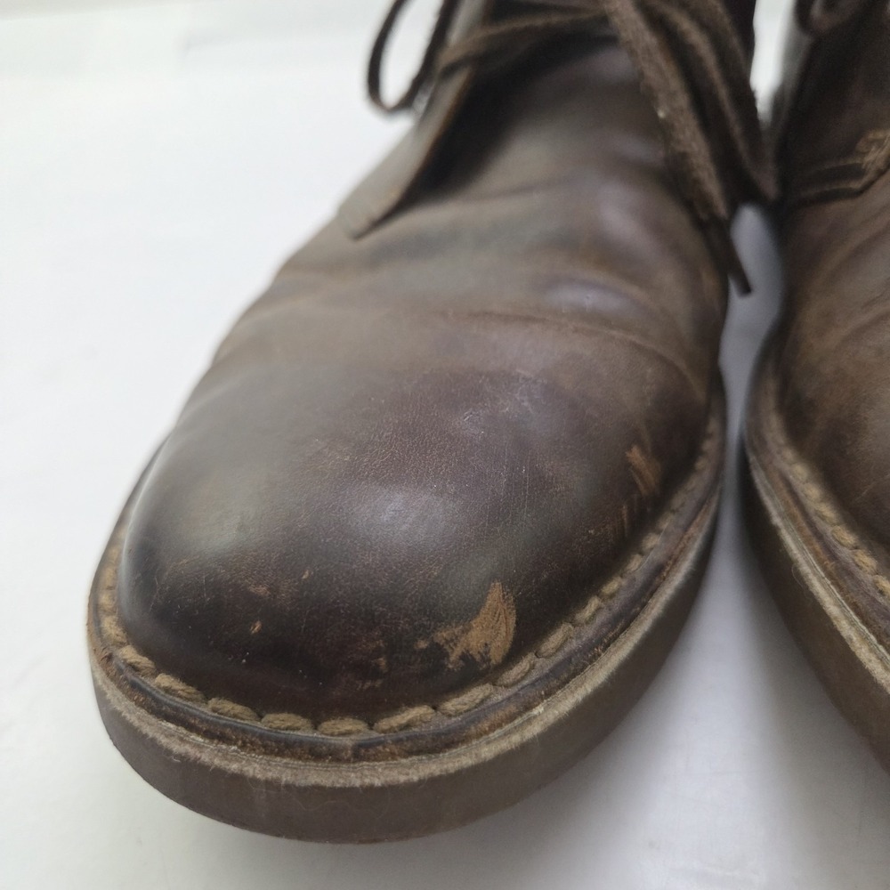 Clarks Chukka Boots Mens 11.5 Brown Leather Desert Heritage Dark Academia Casual - Picture 7 of 11